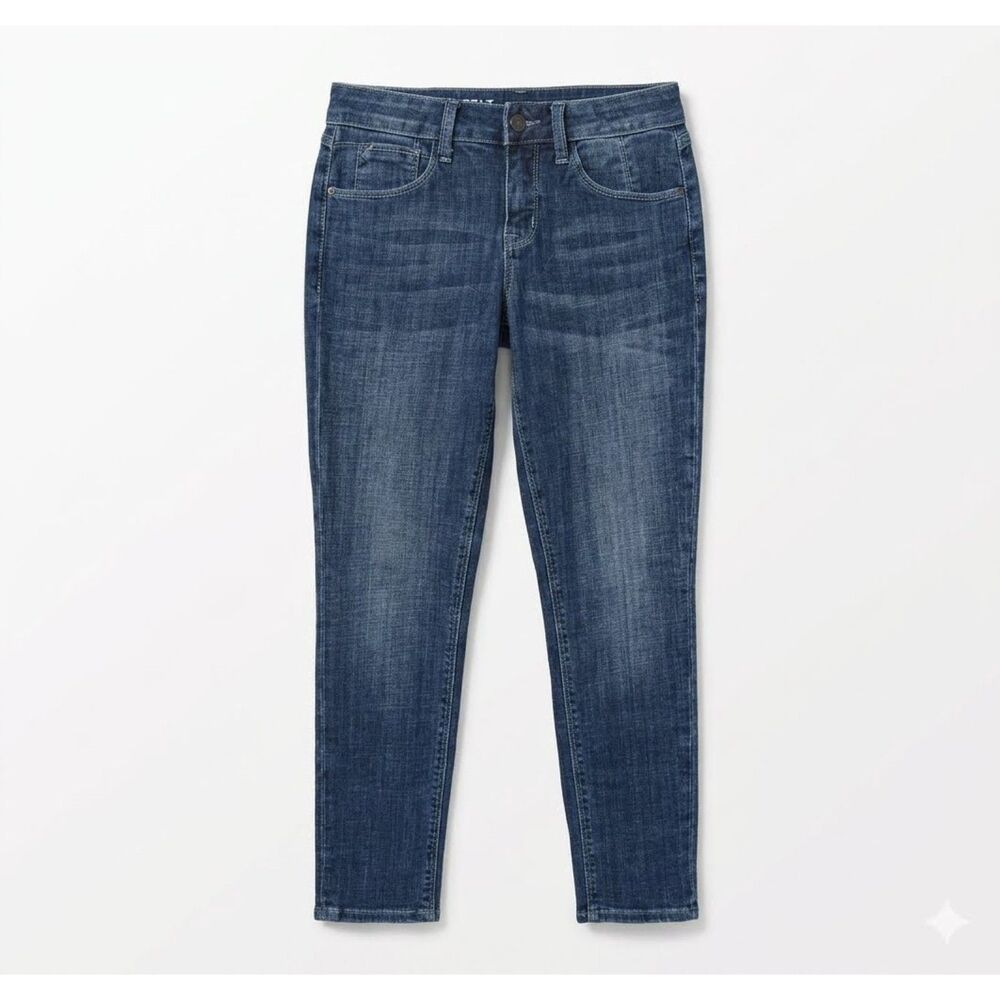 Laurie Felt Classic Boyfriend Jeans Womens 00P Blue Stretch Petite Tapered Denim